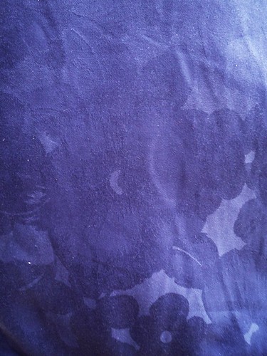 Blue Jacquard Flower Print for Catherine's Dress--Vogue 9886