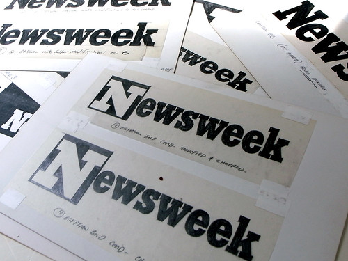 Newsweek Logo Process by Jim Parkinson