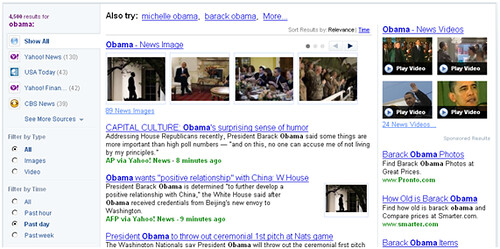 yahoo news search results time filter