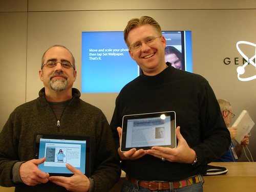 Bob Sprankle and Wesley Fryer - iPad Lau by Wesley Fryer, on Flickr