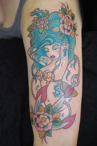 mermaid by Painted Lady Tattoo