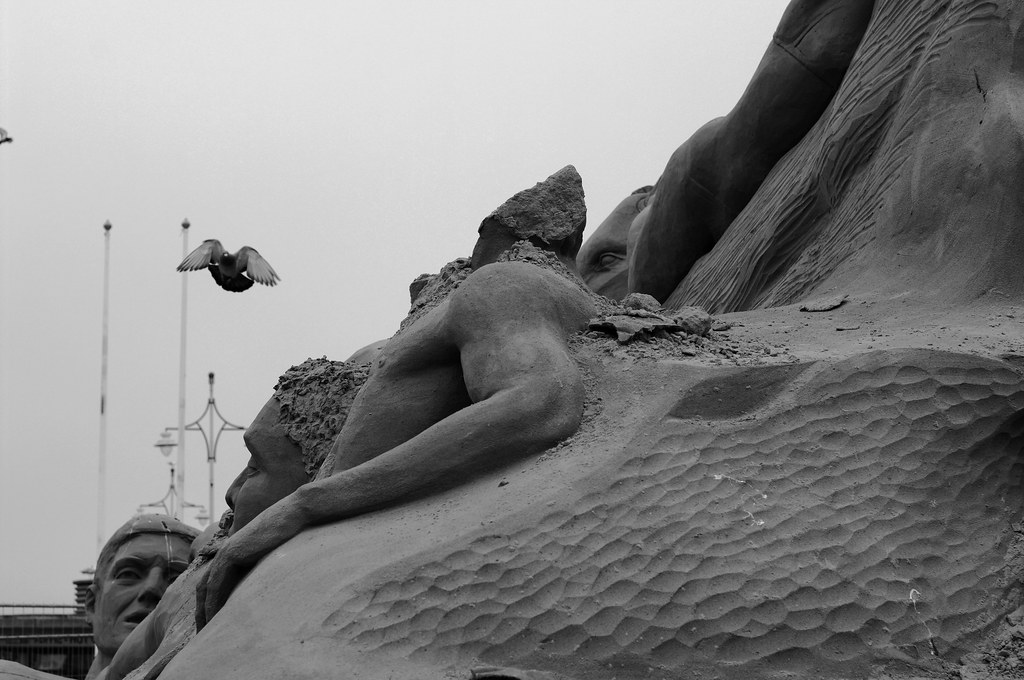 sand sculptures in Scheveningen