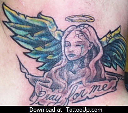 angel and devil tattoos