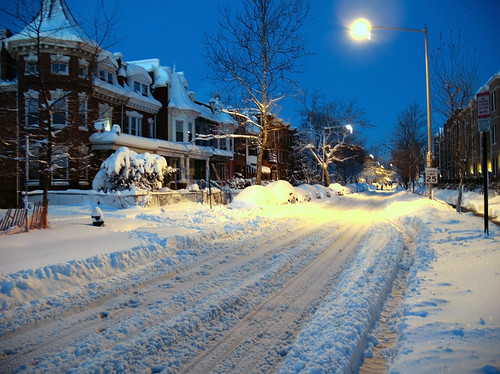 Monroe Street After Blizzard