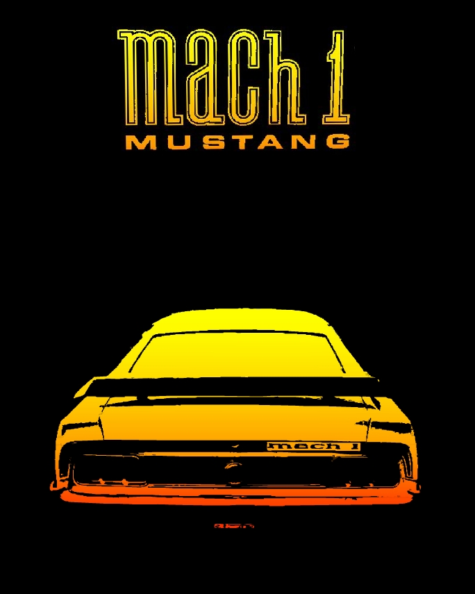 imagen coche clasico Ford Mustang Mach 1