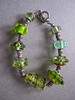 Green Glass Bead Bracelet