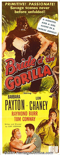 BRIDE OF THE GORILLA (1951) Insert