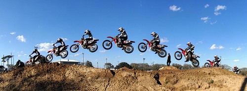 Motorcross dirt bike motocross panorama jump