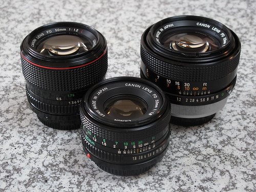 FD55mm and New FD50mm