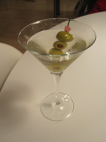 martini with LOTS OF OLIVES