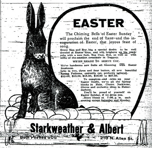 An Easter advertisement in the Joplin Globe