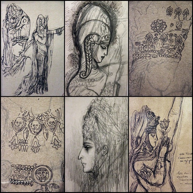 Sketches for Salome - collage