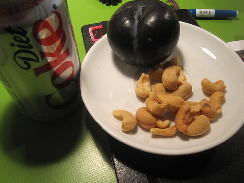 cashews, plum from the bistro (free)