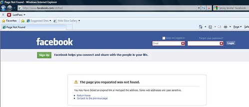 my public Facebook profile has disappeared