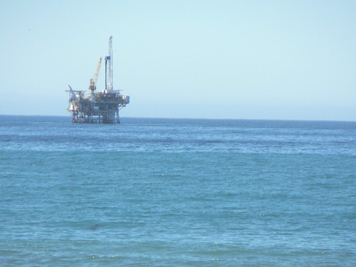 Oil rig off the coast of Santa Barbara