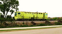Metra heavy track maintenance work. Glenview Illinois. Monday, May 10th  2010.