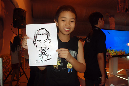caricature live sketching for LG Infinia Roadshow - day 2 -7
