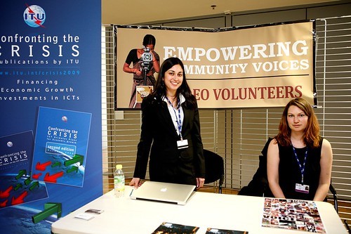 Video Volunteers' Stand at the UN's WSIS Forum 2010