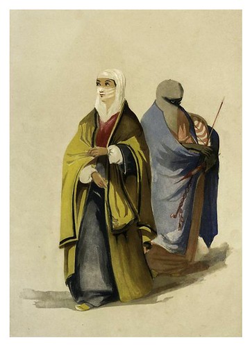 011-Señora turca y sirviente-Sketches of character and costume in Constantinople 1854- Forbes Mac Bean