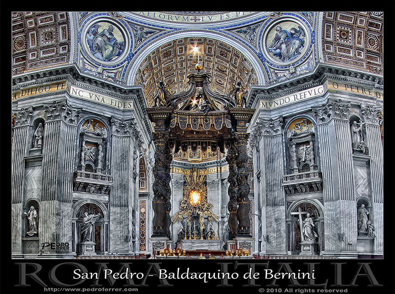 Basílica de San Pedro - Baldaquino de Bernini