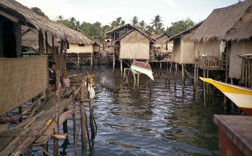 Houses on Stilts; Coron Island, Busuanga, N. Palawan, Philippines by Lon&amp;Queta