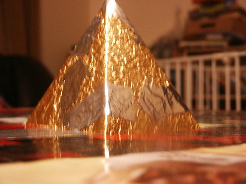 Close up of the pyramid
