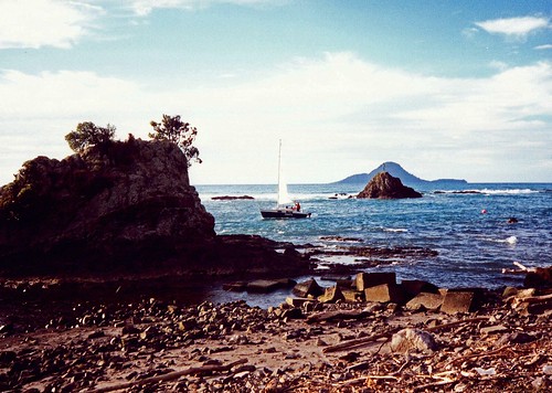 Whakatane New Zealand Bay Of Plenty narrow harbour 1991