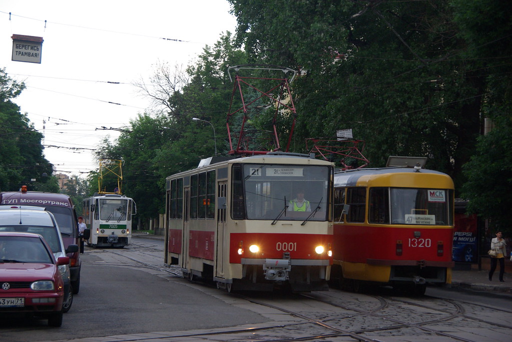 : Moscow tram Tatra T6B5SU 0001 _20090613_060