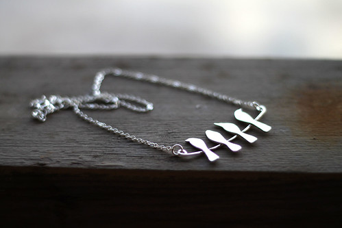 my awesome Blugrn Design necklace via the Fiercegrrl auction!