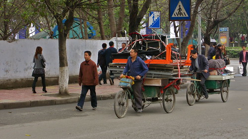 Loaded three-wheelers, Nanchong