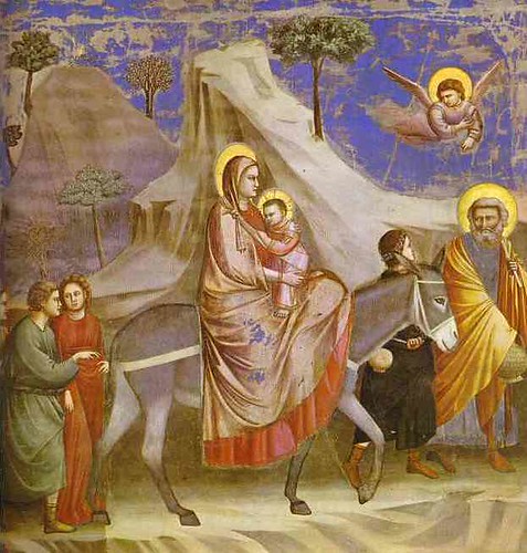 Flight into Egypt by Giotto