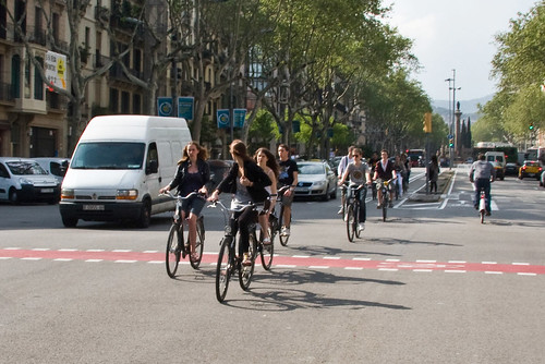 Barcelona Bicycle Traffic