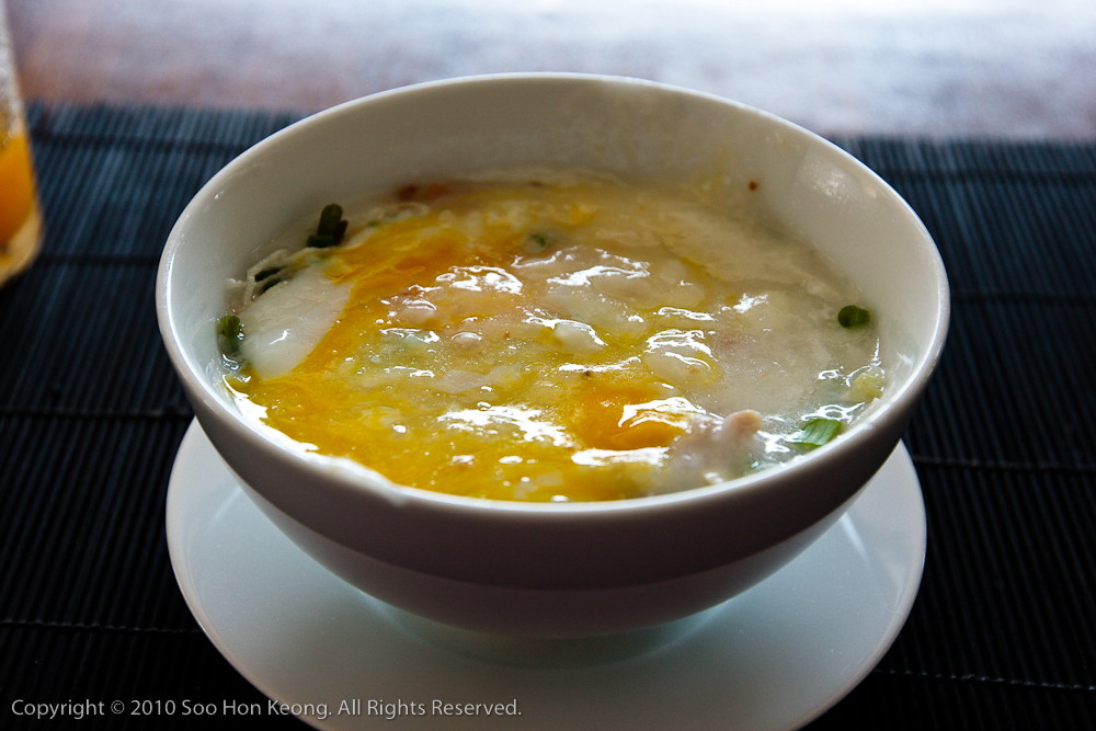 Pork Porridge with Egg @ Hua Hin, Thailand