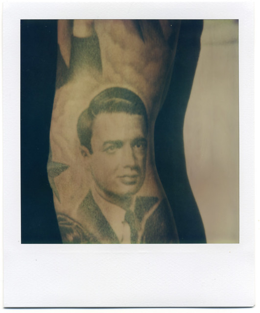 Edwin Land portrait by Phil Colvin at Memorial Tattoo.