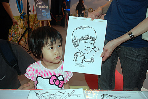 caricature live sketching for LG Infinia Roadshow - day 1 - 14
