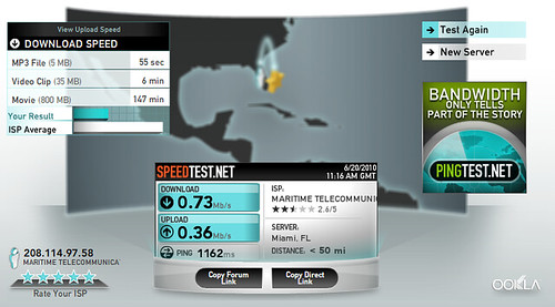 Internet Speed Test, NCL Norwegian Sky