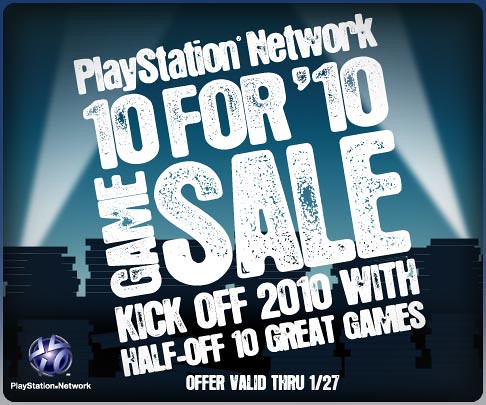 10 For '10 PSN Game Sale!