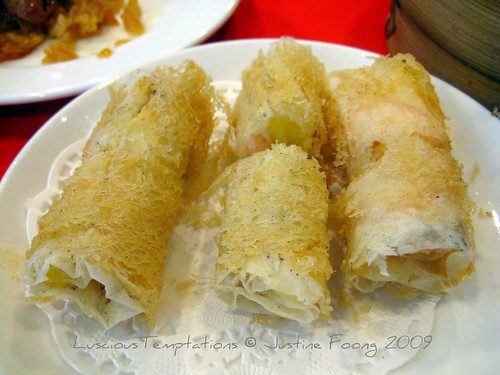 Mango and Prawn Rolls - The Ming Room, BSC