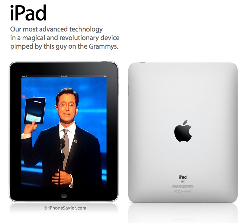 Apple iPad by Stephen Colbert