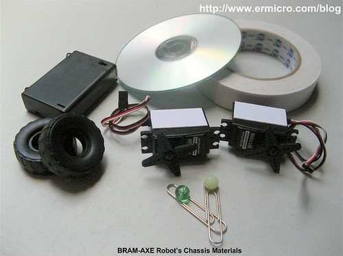 Build Your Own Simple and Easy PICAXE Microcontroller Based Photovore Robot  02