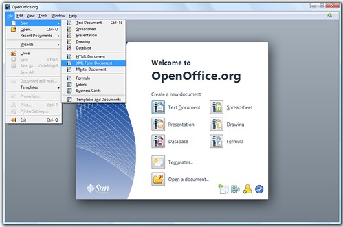 open office writer logo. with Open Office Writer
