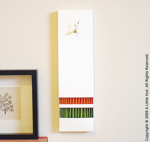 accordion paper clock