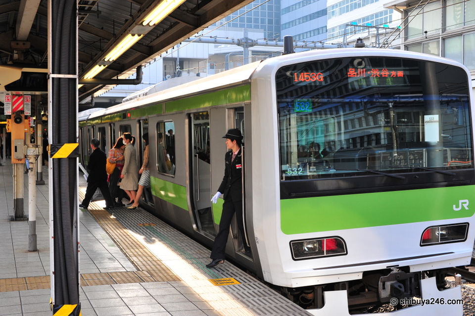 Female drivers on the Yamanote and other train lines are not uncommon now. It is good to see a mix of different people being employed, male, female, old, young and maybe even some foreign in the future.