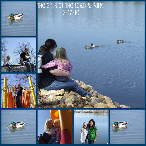 Day at the lake & park collage