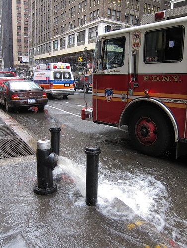 Open Fire Hydrant on 8th Avenue