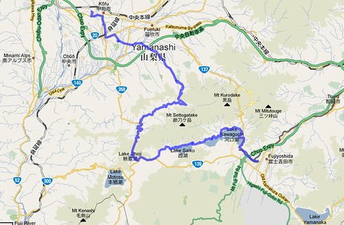 富士五湖 - Google Maps