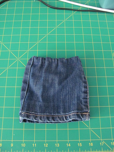 Jean-leg doll skirt