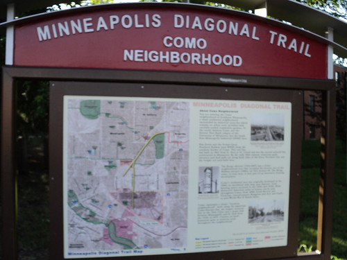 Minneapolis Diagonal Trail Sign
