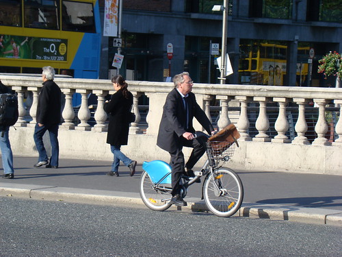 Classic DublinBikes: Suit and briefcase