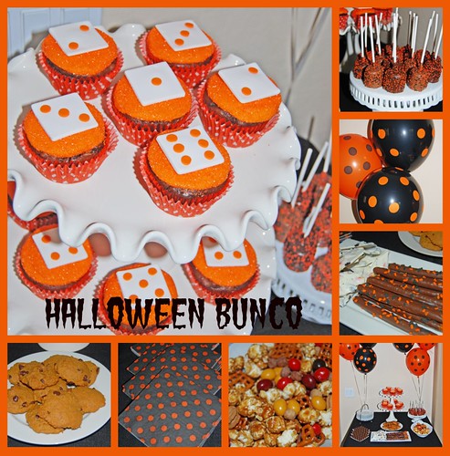 Halloween Bunco Dessert Buffet Collage